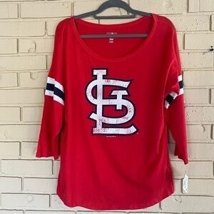NEW St. Louis Cardinals Ladies Large L Red T-Shirt by MLB Genuine Merchandise
